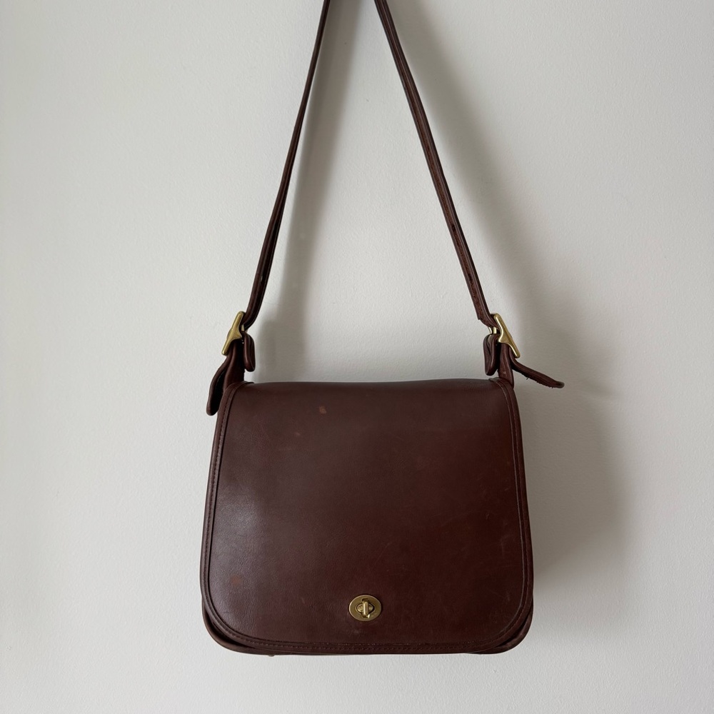 Vintage Coach Stewardess Dark Brown #9525